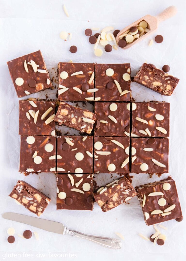 Gluten Free Chocolate No-Bake Slice - Gluten Free Kiwi Favourites